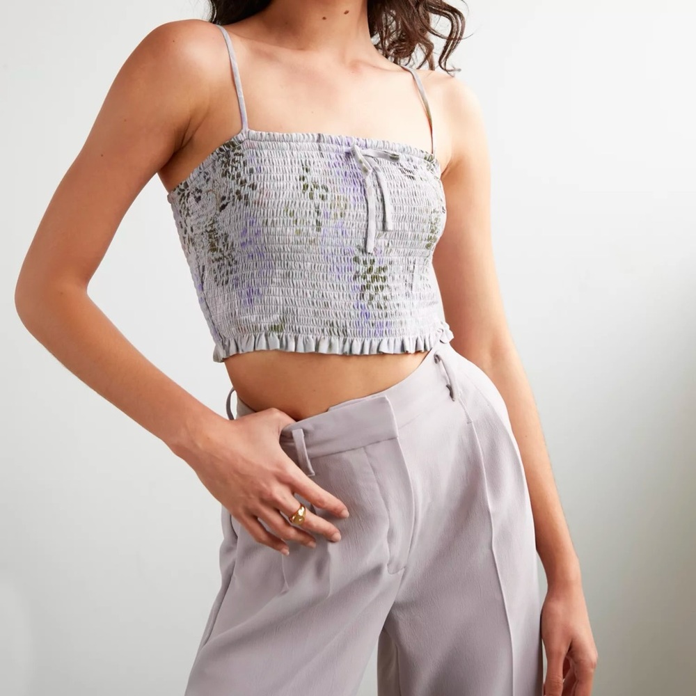 Aritzia Wilfred Smocked Tank